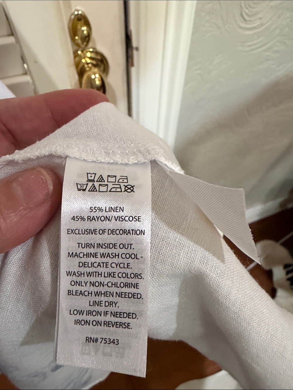 Joie Cream and Black And Blue Women's Dress - Size M. NWOT - Picture 6 of 6